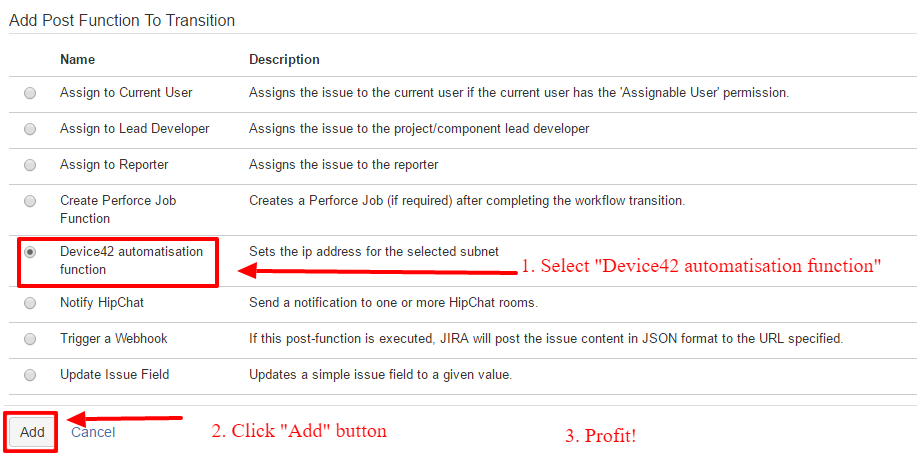 Add D42 POST Function