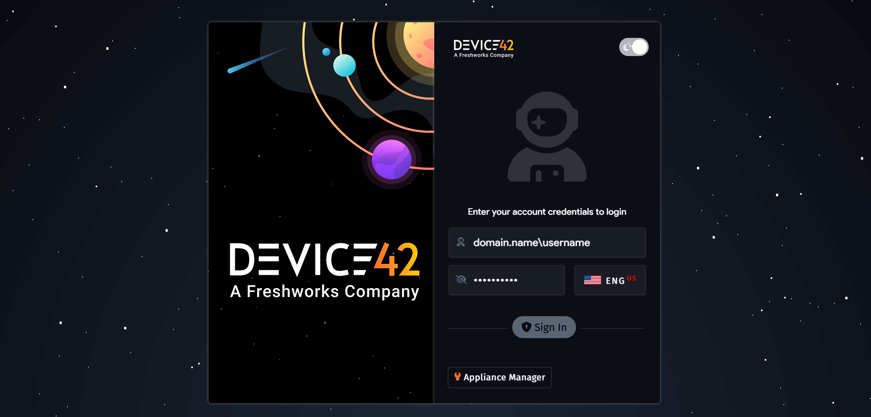 AD credentials in login form