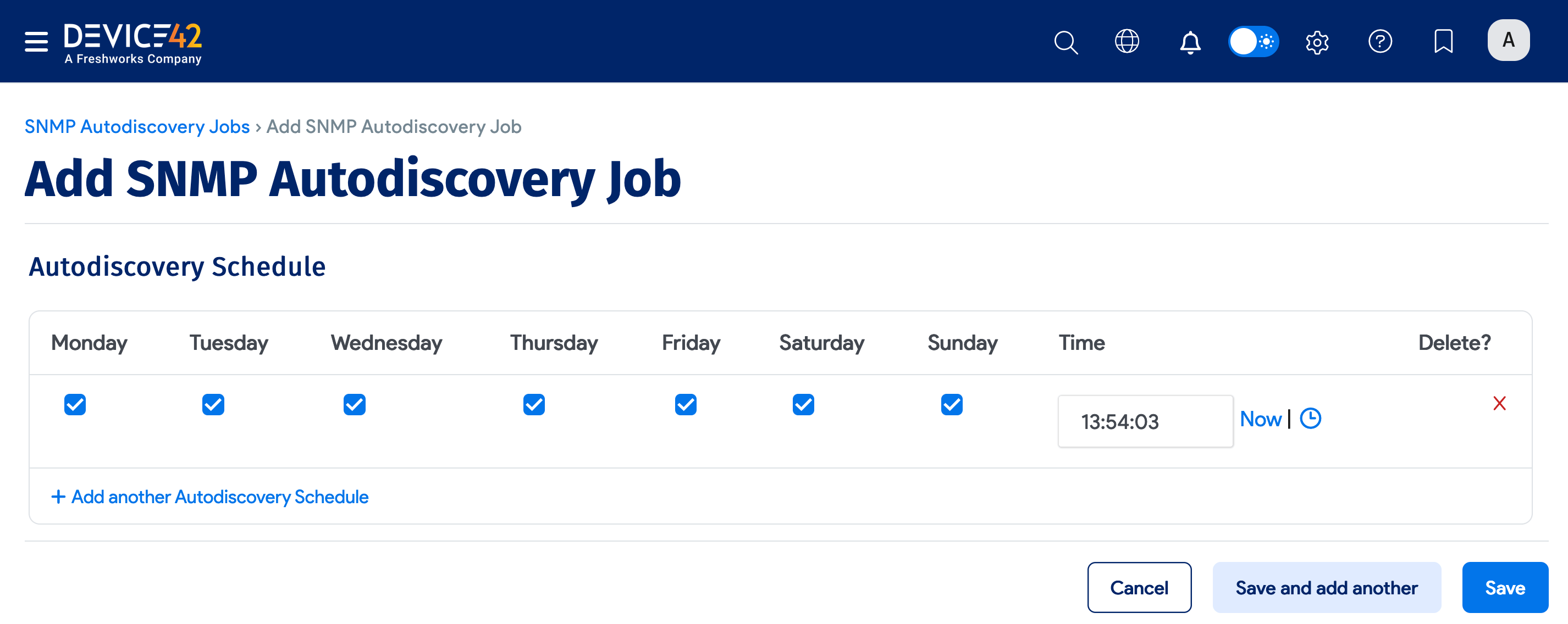 Schedule the blade system job