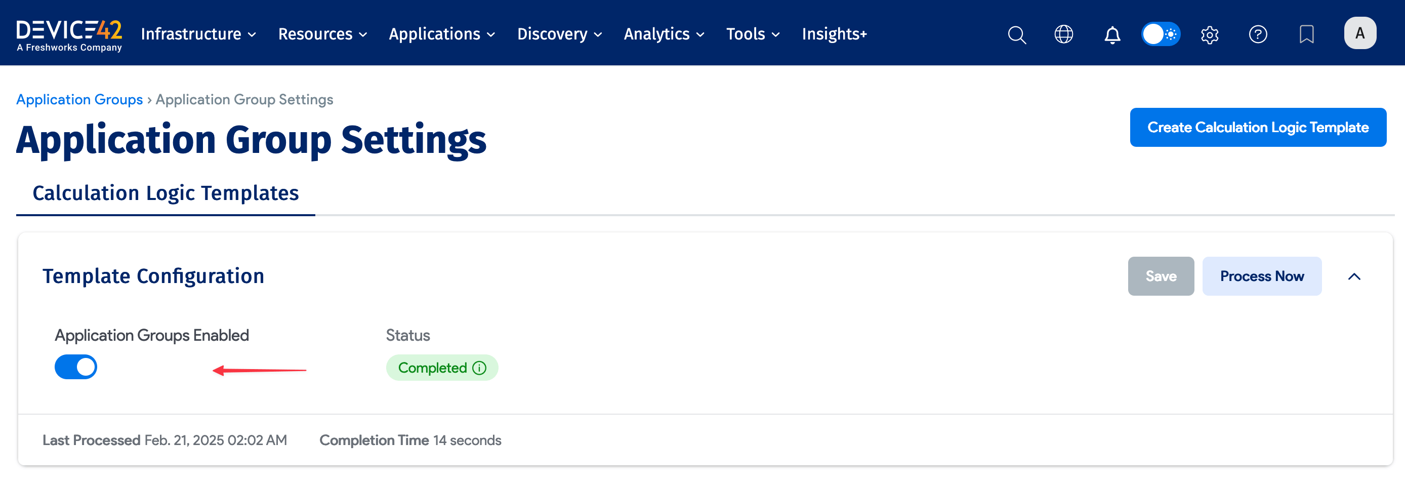 Enable Application Groups