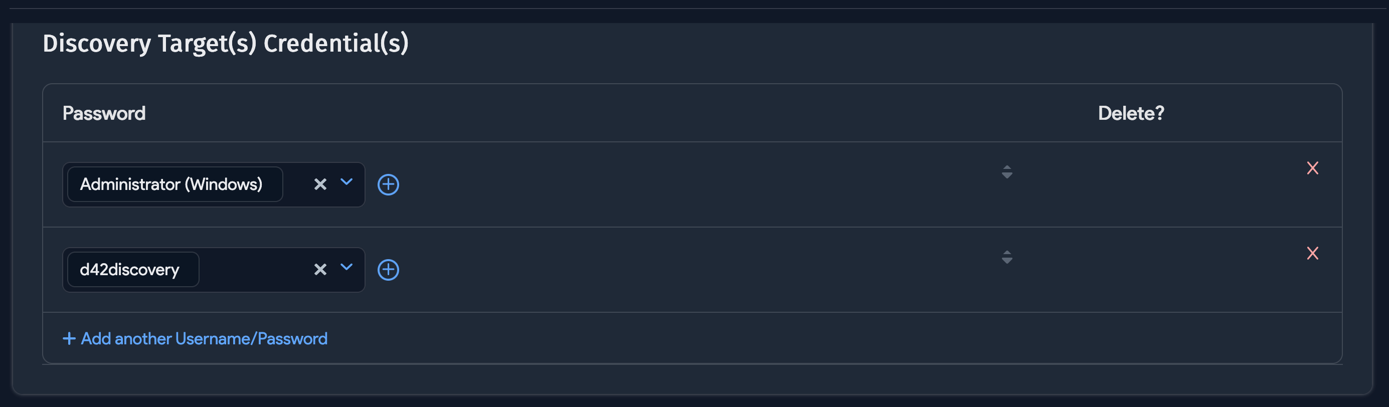 MS SQL discovery job