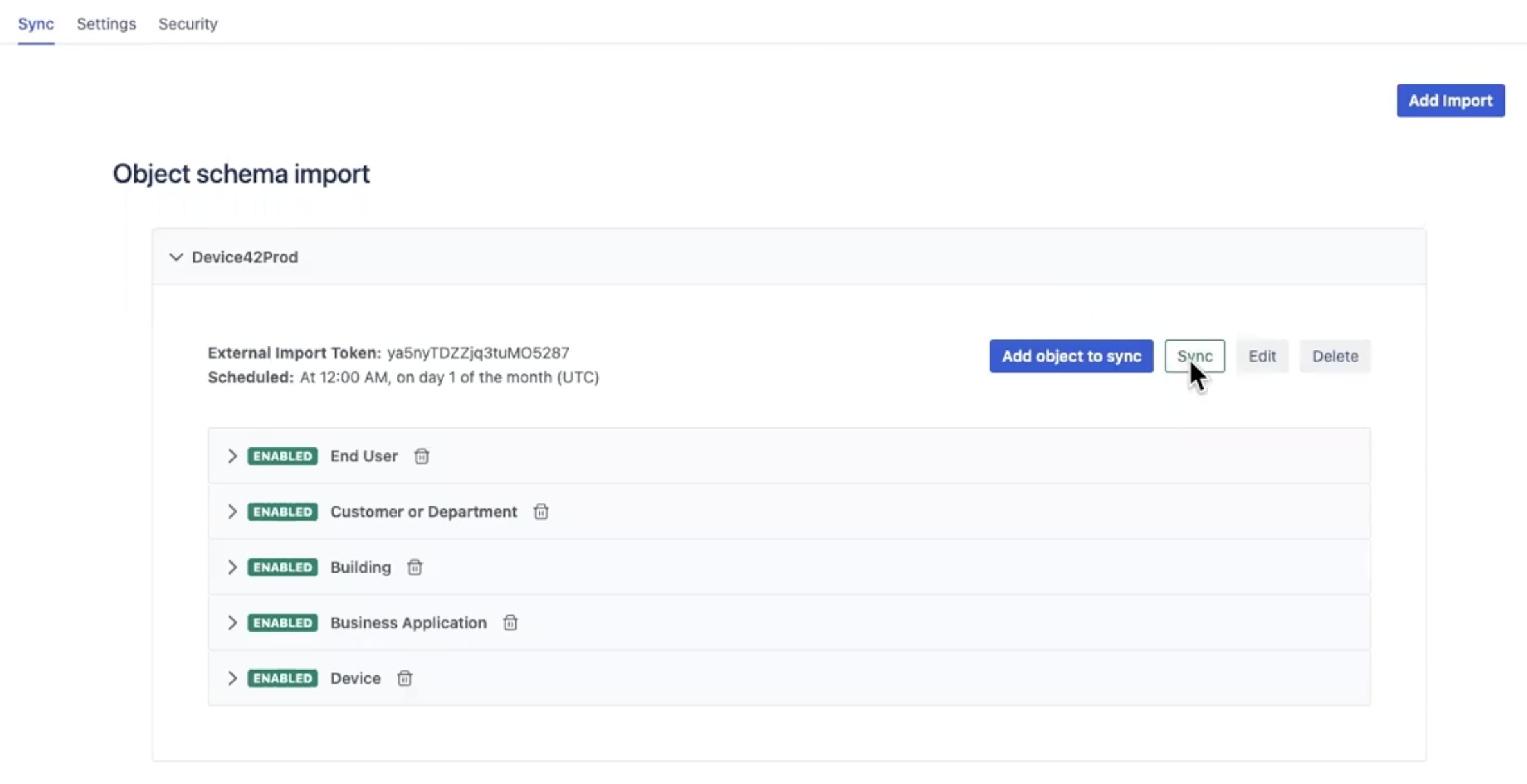 Default schema option