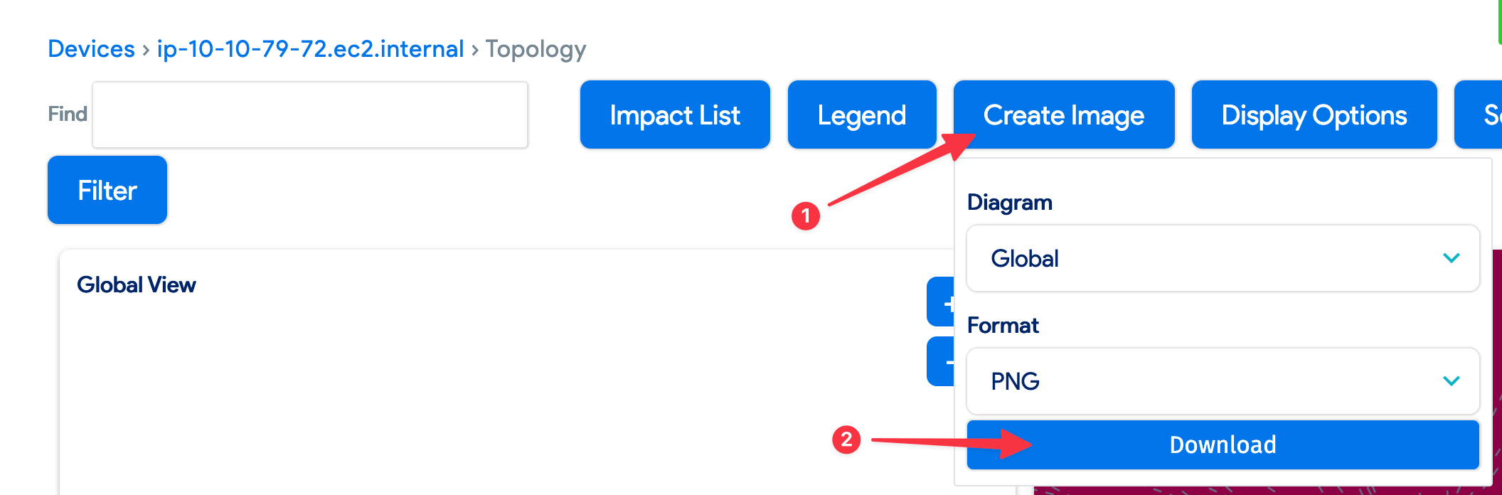 Create impact chart image