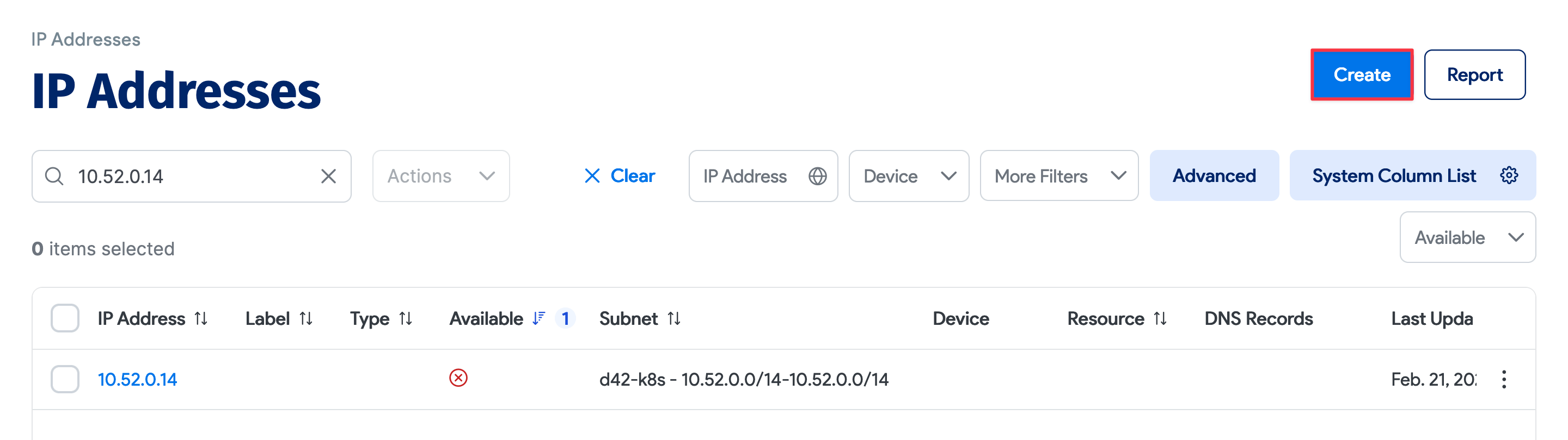 Add IP address button