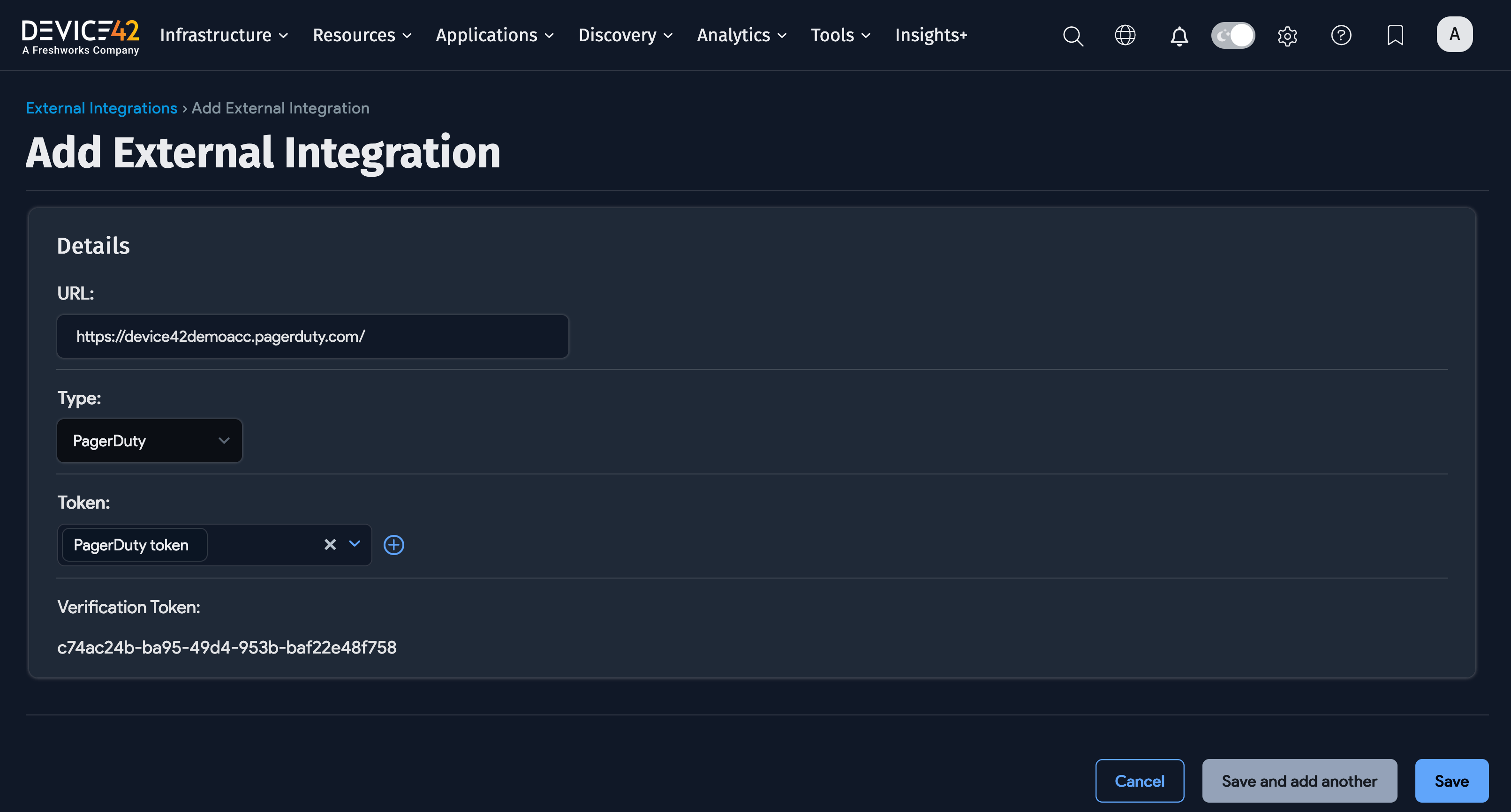 Add external integration