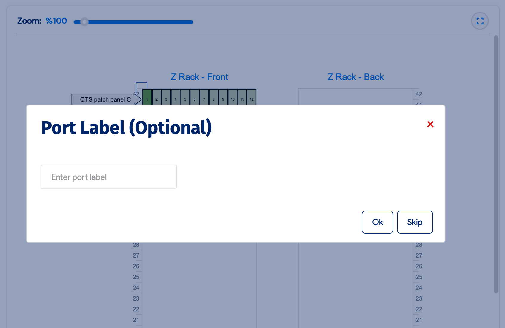 Drag and drop for switch port