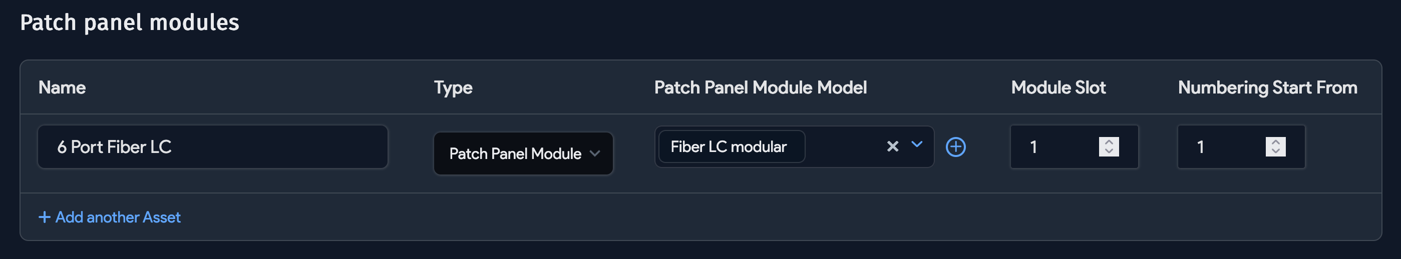 Patch panel modular configuration