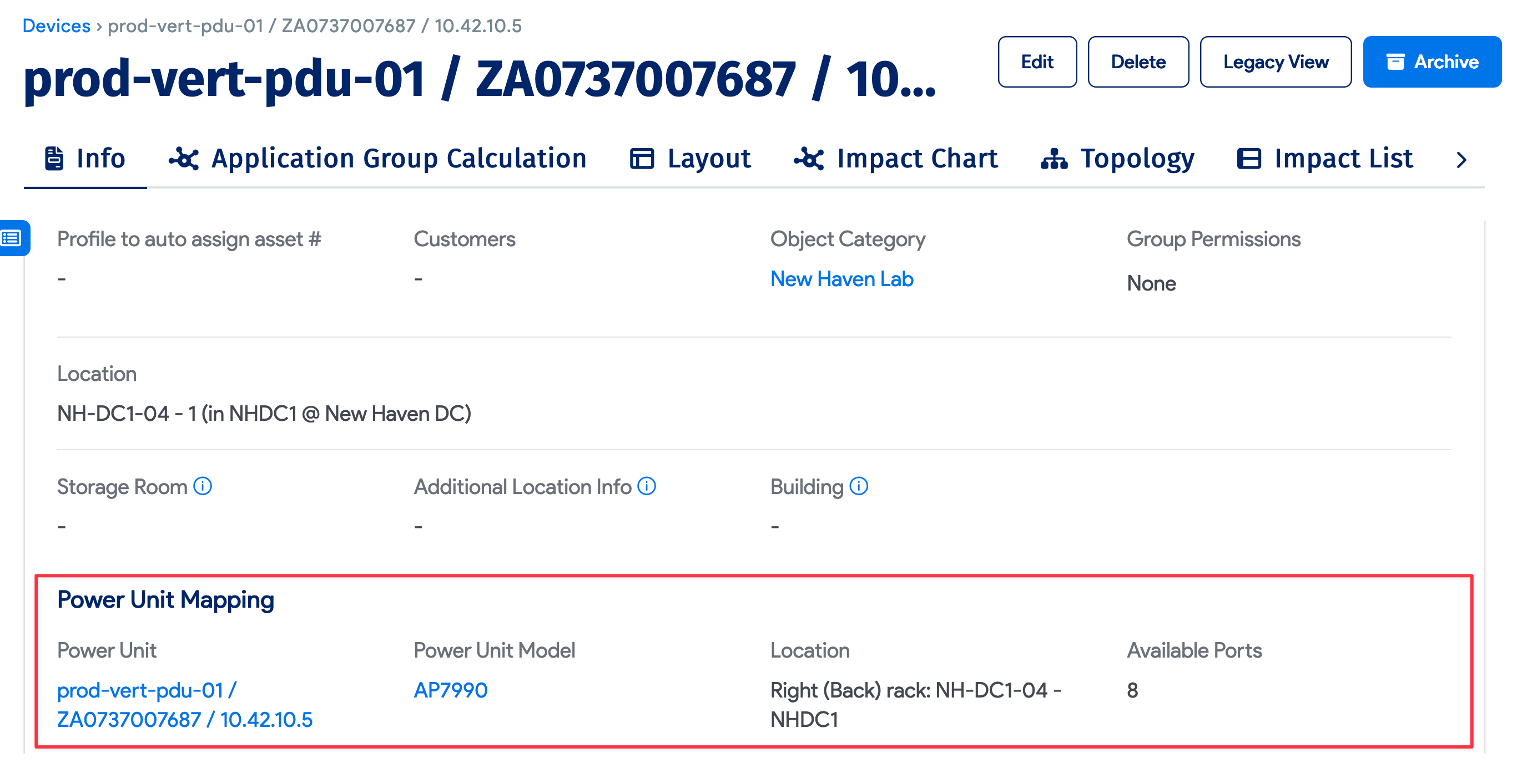 Device w mapped PDU
