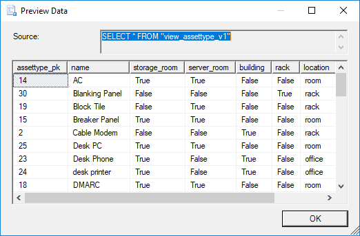 Preview data to be copied