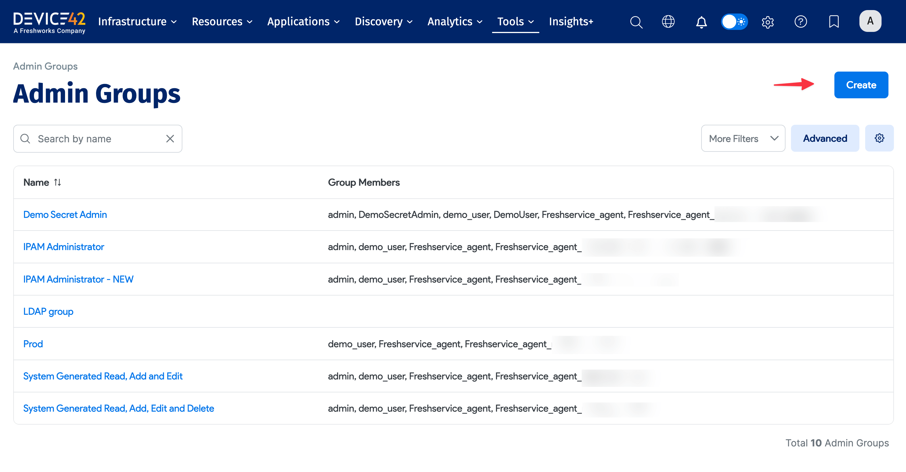 Search for available permissions