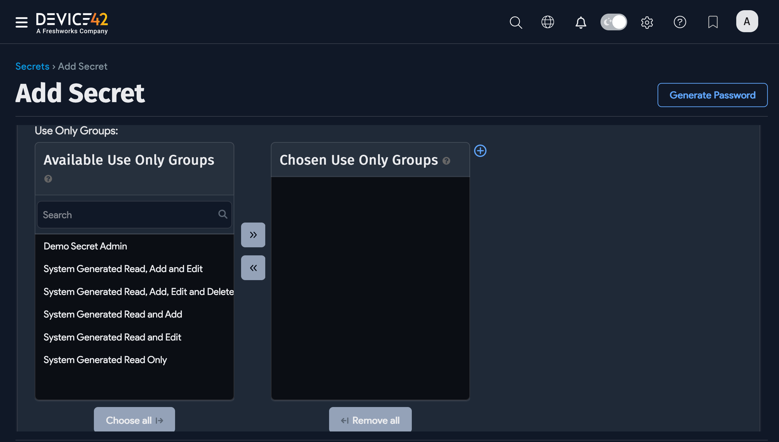 View Group Permission