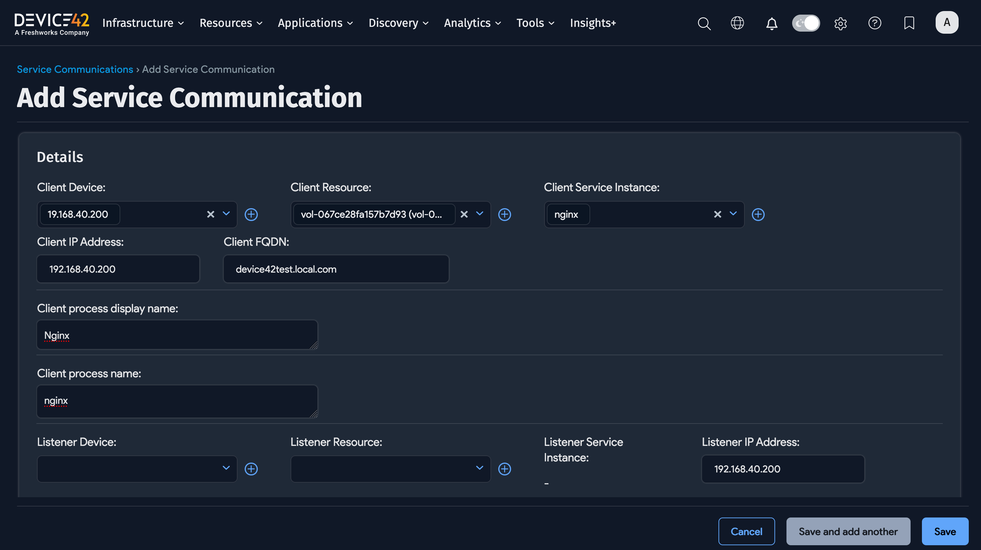 Create a Service Communication