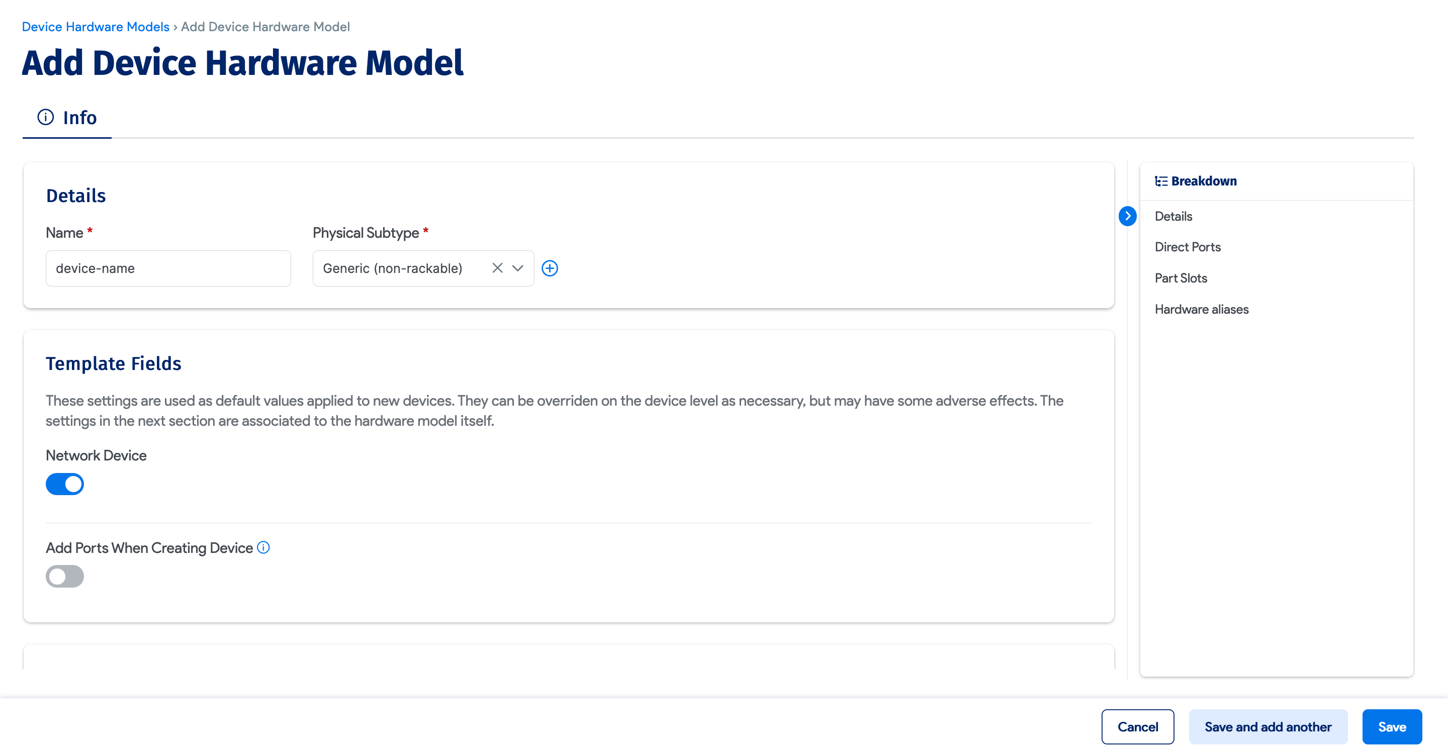Add new hardware model