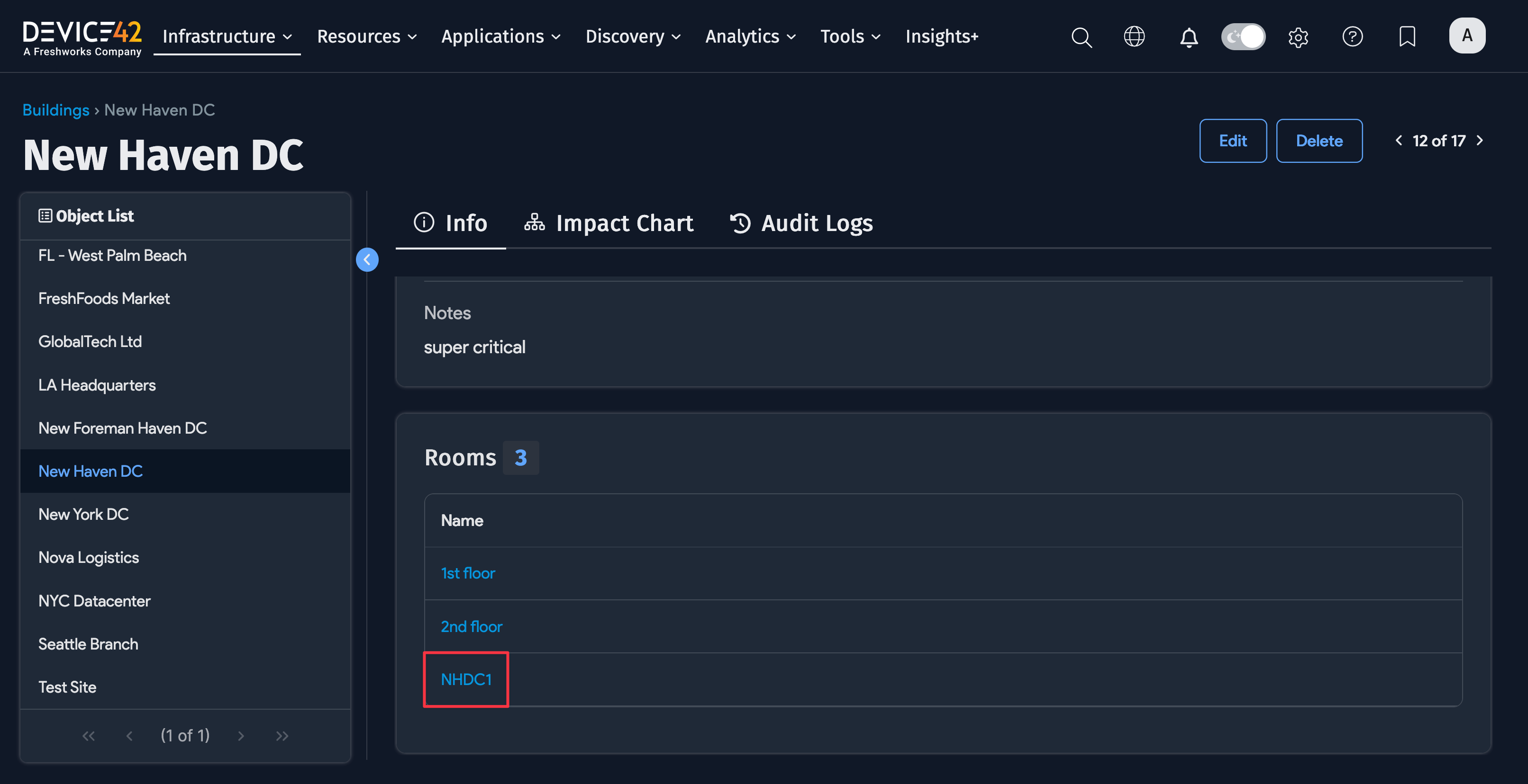 New Haven DC example