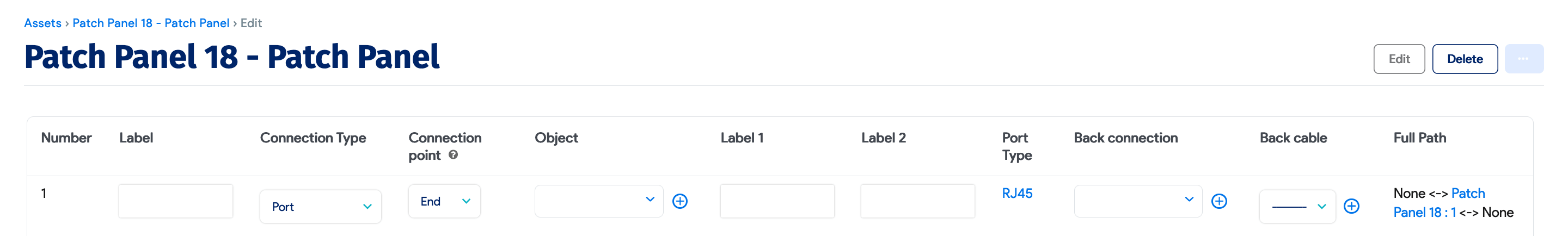 Wall Jack connection details